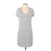 CALVIN KLEIN JEANS Casual Dress: Gray Dresses - Women's Size Large