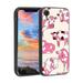 Compatible with iPhone XR Phone Case Cow-Print-Abstract-Art-Black-White-Pink-Cute34 Case Men Women Flexible Silicone Shockproof Case for iPhone XR