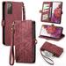 Samsung Galaxy S20 FE 4G/5G Case Durable PU Leather Wallet Cover Snap Buckle Flip Strap Card Holder Case for Samsung Galaxy S20 FE 4G/5G