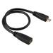 JSER HDMI 1.4 D Type Micro HDMI Male to Micro HDMI Female M/F Extension Cable 30cm