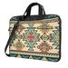 ZICANCN Laptop Case 15.6 inch Aztec Green Indian Geometric Work Shoulder Messenger Business Bag for Women and Men