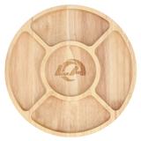 The Memory Company Los Angeles Rams Wood Chip & Dip Serving Tray