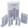 Panasonic eneloop Rechargeable Batteries Power Pack; 10AA 4AAA and Advanced Individual Battery Charger