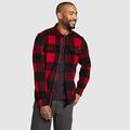 Eddie Bauer Men's Basin Long-Sleeve Wool-Blend Shirt - Red - Size XXXL