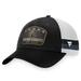 Men's Fanatics Branded Black/White Vegas Golden Knights Fundamental Striped Trucker Adjustable Hat