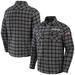 Men's NFL x Darius Rucker Collection by Fanatics Gray New England Patriots Flannel Long Sleeve Button-Up Shirt