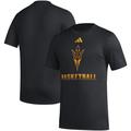 Men's adidas Black Arizona State Sun Devils Fadeaway Basketball Pregame AEROREADY T-Shirt