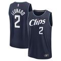 Men's Fanatics Branded Kawhi Leonard Navy LA Clippers Fast Break Jersey - City Edition