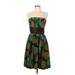 Plenty By Tracy Reese Casual Dress: Green Print Dresses - Women's Size 6