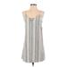 Haute Hippie Casual Dress: Gray Stripes Dresses - Women's Size X-Small