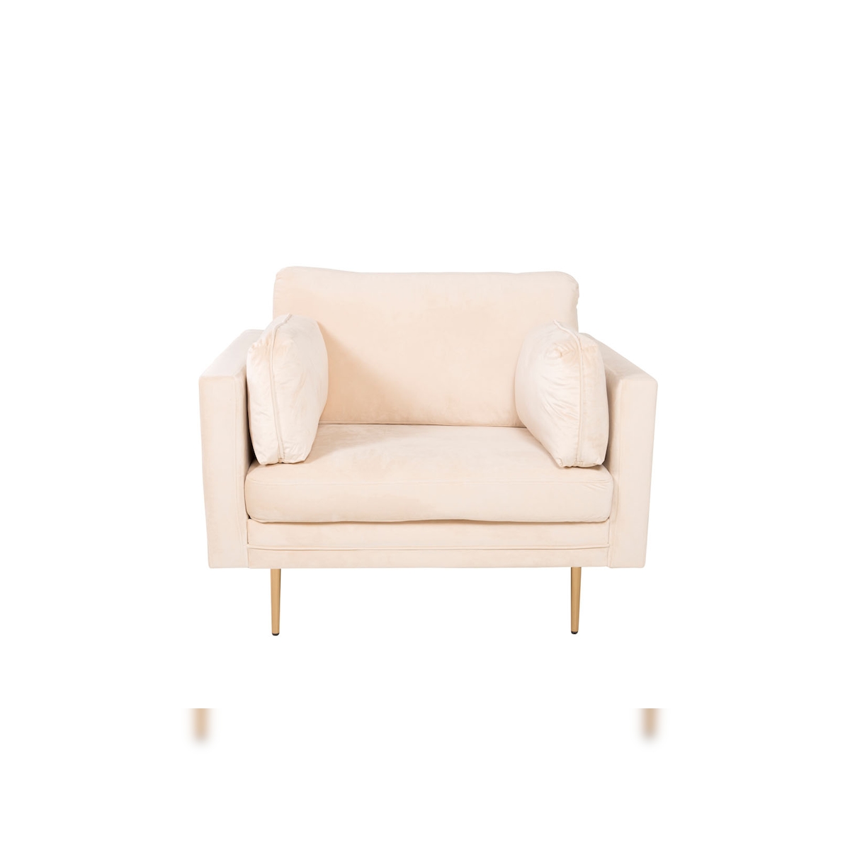 Boom Sessel Velour hellbeige. Image