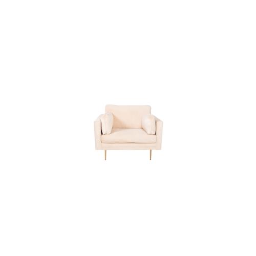 Boom Sessel Velour hellbeige.