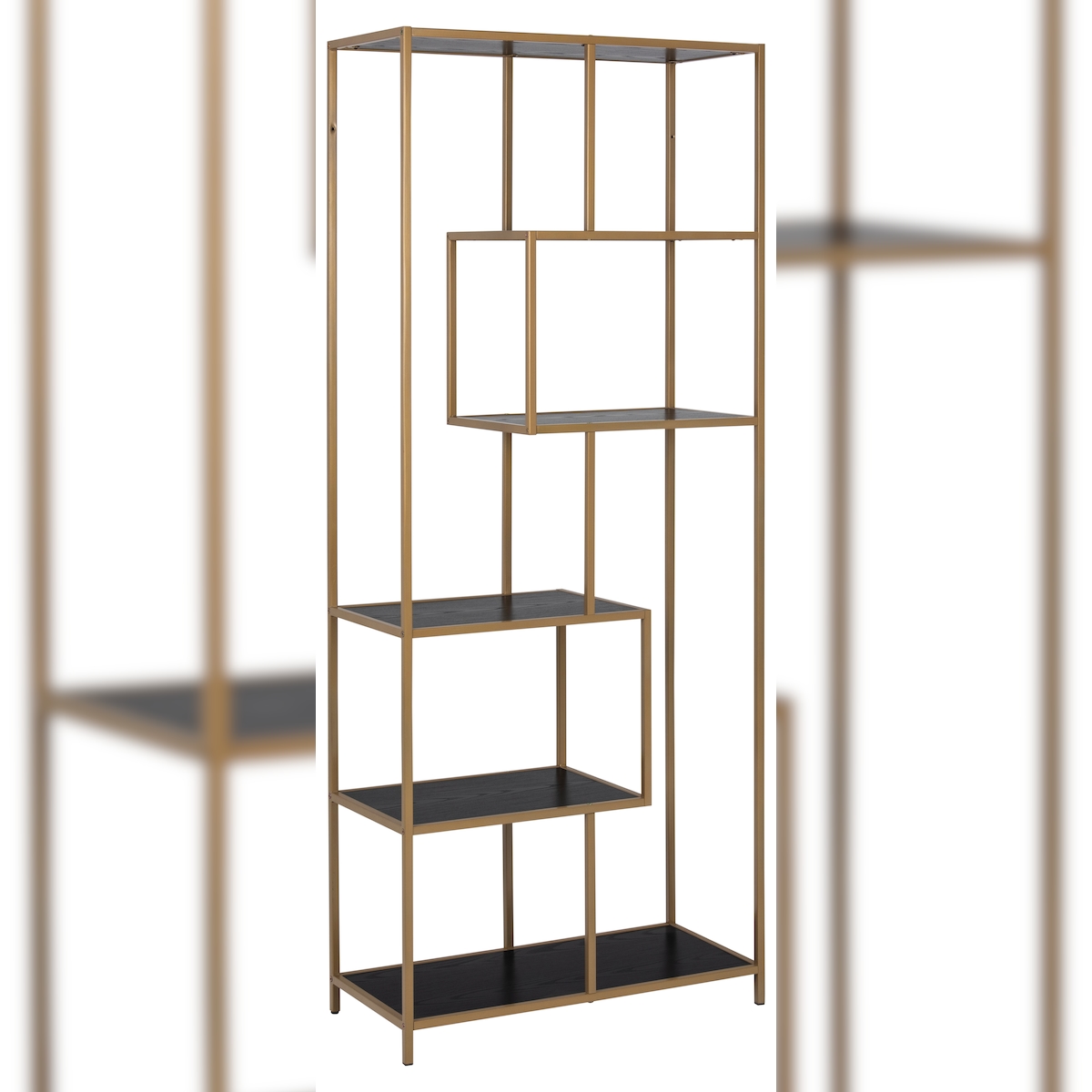 Sea Bücherregal mit 4 Regalen schwarz. Image