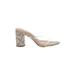 Lulus Mule/Clog: Ivory Shoes - Women's Size 9 - Open Toe