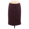 Dries Van Noten Wool Skirt: Burgundy Bottoms - Women's Size 38