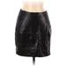 Shein Faux Leather Skirt: Black Bottoms - Women's Size Medium