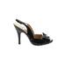 Cole Haan Heels: Slingback Stiletto Feminine Black Solid Shoes - Women's Size 11 - Open Toe