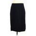 Ann Taylor Casual Midi Skirt Midi: Black Solid Bottoms - Women's Size 6