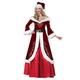 BERULL Christmas Santa Claus Costume Adult Women's Fancy Dress Outfit Cosplay Suit Deluxe Velvet Xmas Outfit For Adults For Women Girls Party Dressup (Color : Red, Size : XL)