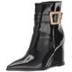 Sam Edelman Women's Weslie Fashion Boot, Black Patent, 6 UK