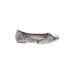 Sam Edelman Flats: Slip On Chunky Heel Casual Blue Shoes - Women's Size 7 1/2 - Almond Toe