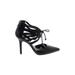 BCBGeneration Heels: Pumps Stilleto Cocktail Party Black Solid Shoes - Women's Size 7 - Pointed Toe