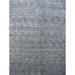 Gray/White 180 x 144 x 0.25 in Area Rug - Bokara Rug Co, Inc. Rectangle Hand-Knotted /Viscose Area Rug in White/Gray Viscose/ | Wayfair