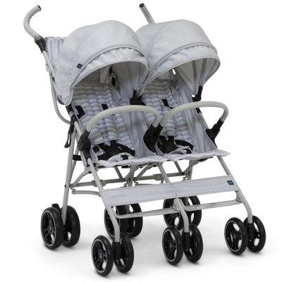 Babygap by Delta Children Classic Side-by-side Double Stroller, Steel in Gray | 42.4 H x 29.7 W x 35.5 D in | Wayfair 11812-2359