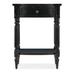 Hooker Furniture Charleston End Table w/ Storage Wood in Black/Brown | 32 H x 24 W x 19 D in | Wayfair 6750-90317-97