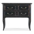 Hooker Furniture Charleston Solid + Manufactured Wood Nightstand Wood in Black | 32 H x 36 W x 19 D in | Wayfair 6750-90215-97