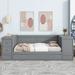 Red Barrel Studio® Bansilal Platform Bed Wood in Gray | 33.9 H x 41.2 W x 110 D in | Wayfair 790763FED6F2419681A6C96CB5ED070B