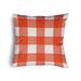 Latitude Run® Yeala Square Pillow Cover & Insert Polyester/Polyfill blend in Orange | 20 H x 20 W x 6 D in | Wayfair