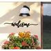 Gracie Oaks Capricornus Welcome Sign, Welcome Sign For Front Porch in Black | 16 H x 3.5 W x 0.25 D in | Wayfair FD5355514C7E47189D192FFCBB321915