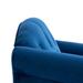 Chesterfield Chair - House of Hampton® Jantina 30.51" Wide Tufted Chesterfield Chair Velvet/Fabric in Blue/Brown | Wayfair