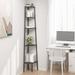 17 Stories Rahoul 70.9" H x 17.9" W Steel Corner Bookcase in Black | 70.9 H x 17.9 W x 12.4 D in | Wayfair B83418FBD54449EE933B4D168C864242