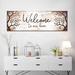 Rosalind Wheeler Welcome To Our Home Typography I Canvas Print On Canvas Print Canvas | 48 H x 16 W x 1.25 D in | Wayfair