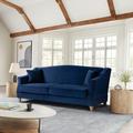Serta Samantha Convertible Sofa Linen in Gray/White | 34.6 H x 88.2 W x 36.6 D in | Wayfair 113A014CRE