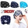 Snoopy Operating Cap Bonnets Nurse Sweat Absorbent Head Wrap Surgical Anti Dirty Cotton Operating