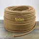 2 Core 3 Core Vintage Hemp Rope Fabric Cord Retro Linen Braided Flexible Cable Electrical Wire for