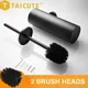 TAICUTE Fashion Toilet Cleaning Brush Holder Sets Wall Mount Stainless Steel Bathroom Accessories WC