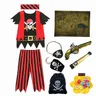 Jack Pirate Costume giocattolo pirata per bambini Set accessori pirata di Halloween bambini vestire