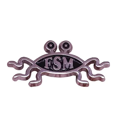 Fliegende spaghetti monster emaille pin FSM pastafarian abzeichen lustige Atheisten geschenk