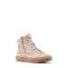 Waterproof High Top Sneaker With Faux Shearling Trim