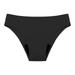 Qcmgmg Panties for Women Sexy Menstrual Period Leak Proof Low Rise Bikini Bottom Womens Bikini Underwear Black XL