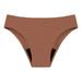 Knosfe Women Underwear Leak Proof Low Rise Menstrual Period Bikini Bottom Women s Bikini Panties Light Brown 2XL