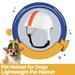 Hadanceo Pet Helmet Rugby Hat Fastener Tape Fixing Comfortable Adjustable Helmet Protective Gear for Dogs Cats Black