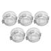 Clear Stove Knob Safety Covers Kitchen Stove Gas Knob Covers Easy to Install Toddler Baby Proof Kitchen Safety Guard for Home Kitchen Resistant Transparent 5pcs