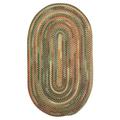 Capel Rugs American Heritage Made in USA Tan Multi 0 24 X 0 36 Oval Braided Area Rug (Made in The USA)