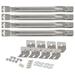 RANMEI BBQ Universal Stainless Steel Burner Set 4 Pcs For Gas Grill 35-42cm Hole 11mm