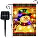 Christmas Lighted Garden Flag 12x18 Double Sided Small Winter Yard Flag LED Holiday Garden Flags for Outside